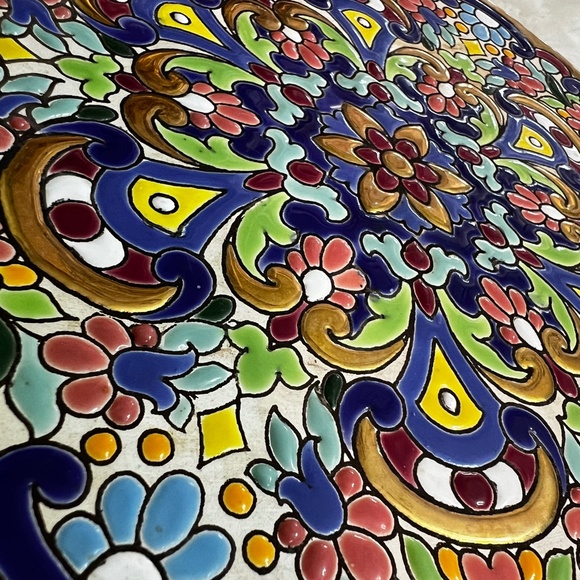 Vibrant [Sevillarte] Hanging 9" Plate <Hecho En Espana> Signed Art + 24 KT. GOLD - Picture 10 of 13